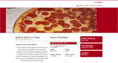 Desktop Screenshot of eddieandsamspizza.com
